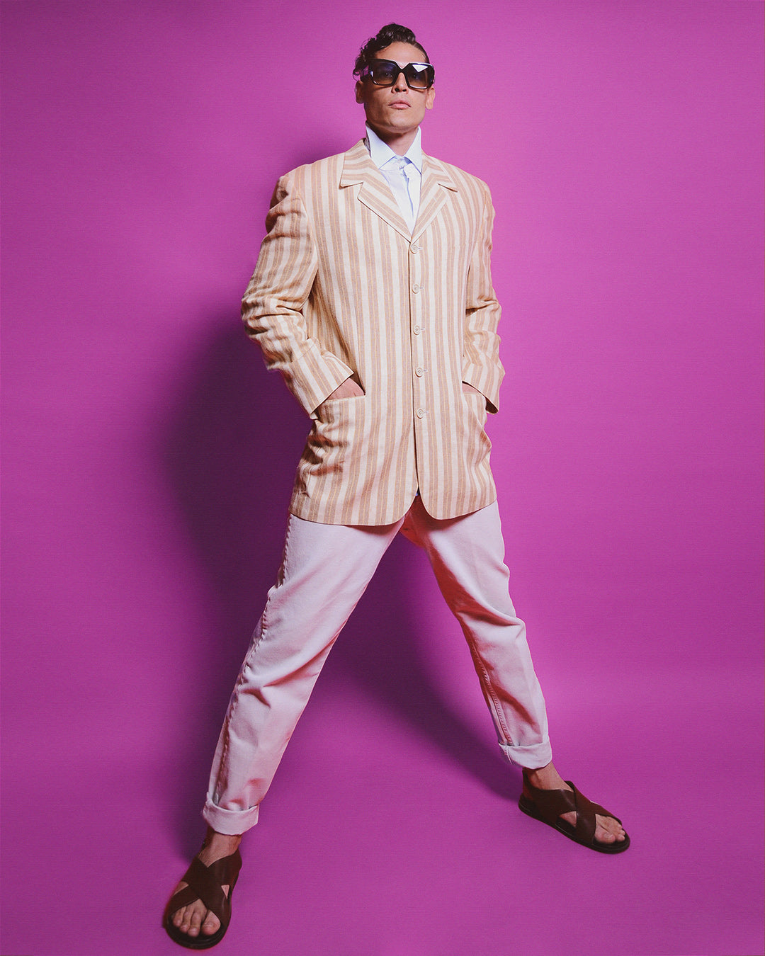 VINTAGE LINEN BLAZER